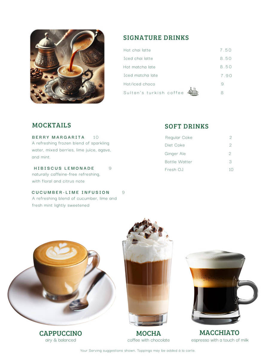 Signature Drinks